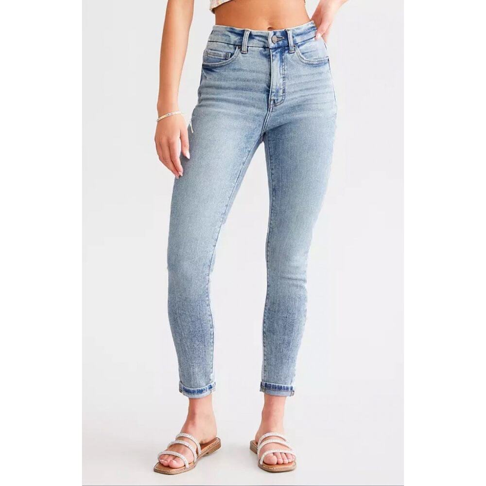 BKE Billie Jeans High Rise Ankle Skinny Mosley Light  Women’s 24 X 27 - Picture 5 of 16